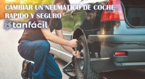 Cambiar un neumático de coche de manera rápida y segura